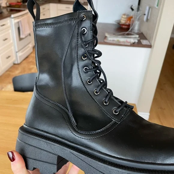 Poshmark combat boots deals